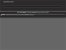 Tablet Screenshot of onnote.com